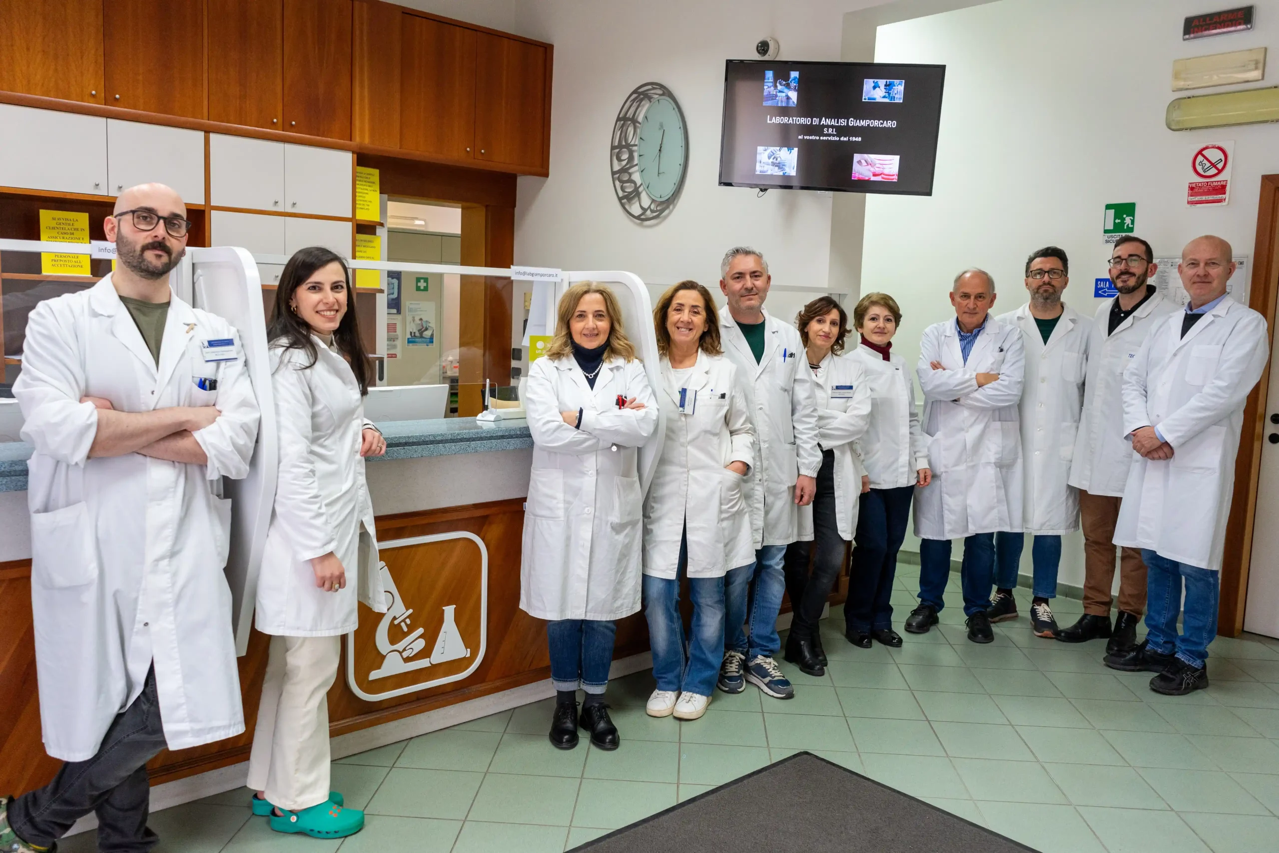 Staff del Laboratorio Analisi Cliniche Giamporcaro a Monopoli